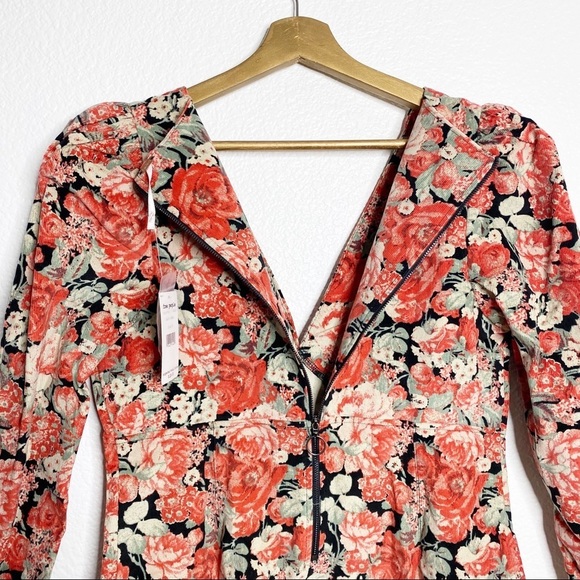 Free People- NWT Kapowski Mini Floral Dress-Size 8 - Picture 9 of 9